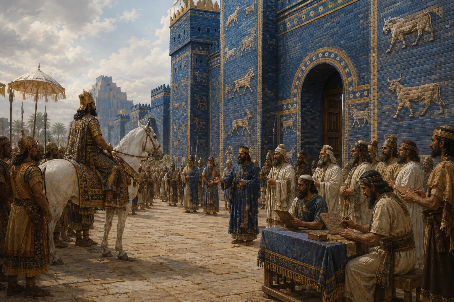 Entrada de Ciro el Grande en Babilonia.